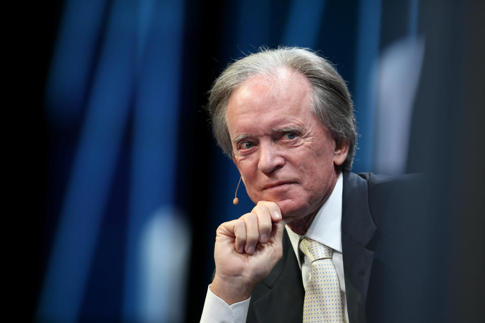 Bill Gross, Portfolio Manager, Janus Capital Group, listens during the Milken Institute Global Conference in Beverly Hills, California, U.S., May 3, 2017. REUTERS/Lucy Nicholson