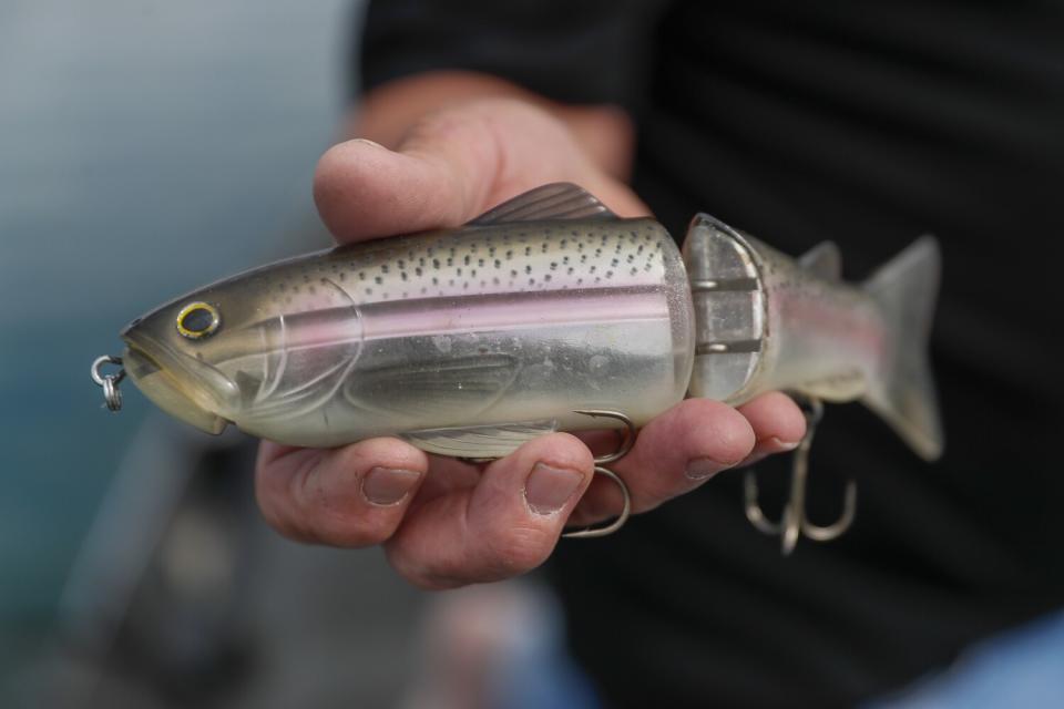 Deps 250 swimbait fishing with Butch Brown (Robert Gauthier/Los Angeles Times)