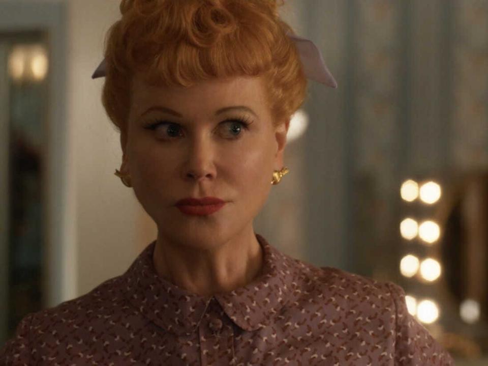 nicole kidman as lucille ball in being the ricardos
