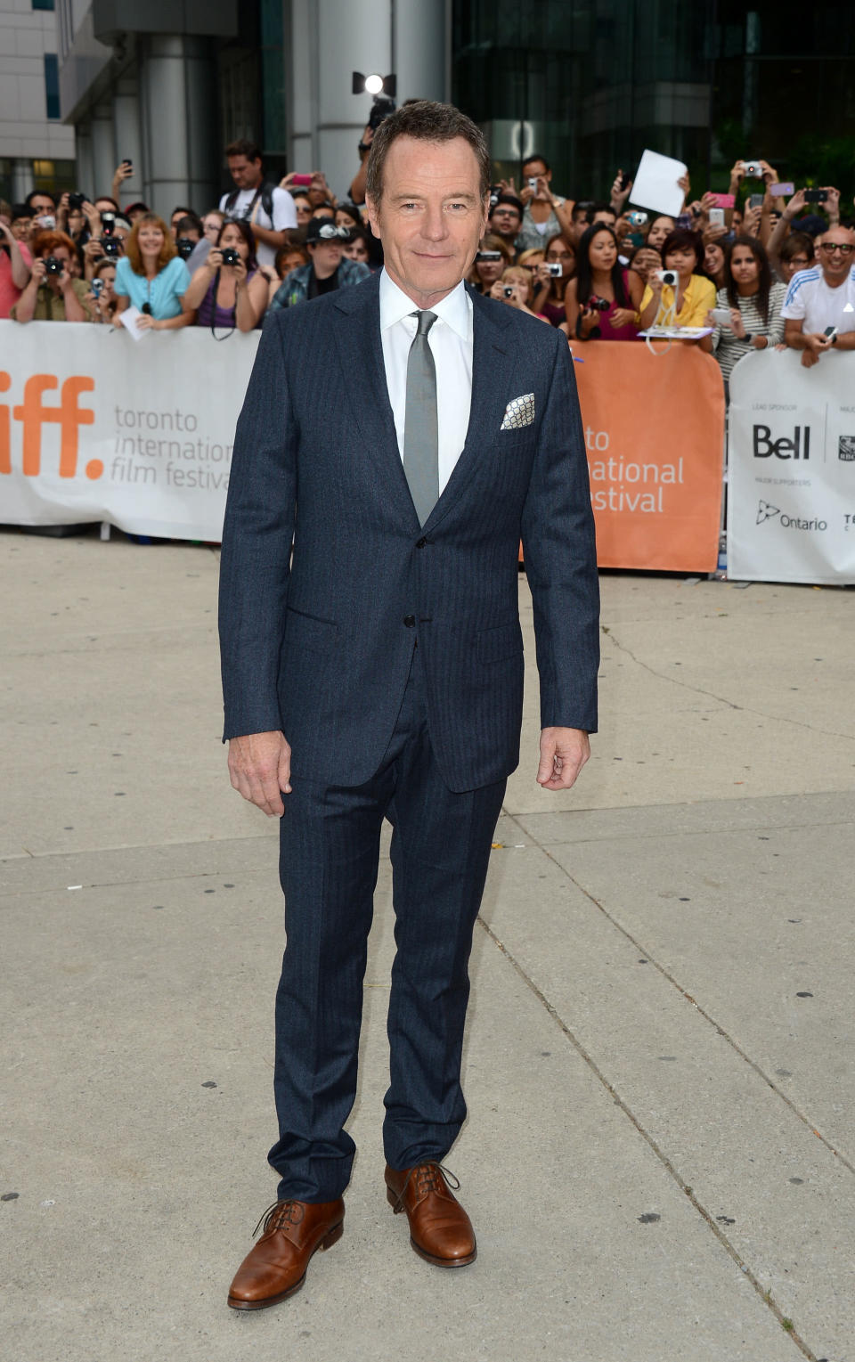 BEST/WORST: From the waist up, "Argo" star Bryan Cranston looks dapper and well put together. From the waist down, however? Those pants are in desperate need of a hem, and those shoes do not match the rest of the ensemble. Sorry, Bryan! We still love you!