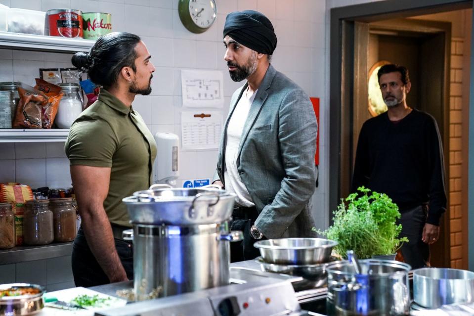 ravi gulati, kheerat panesar and nish panesar in eastenders