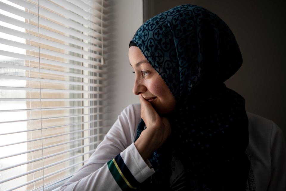 Tuğba fled Turkey with her three children to join her husband in America.