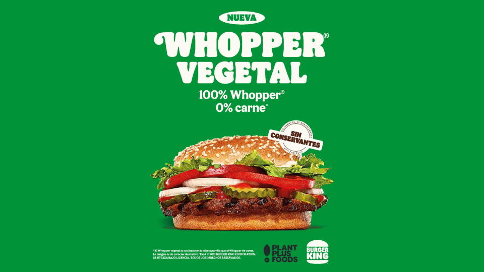 Burger King es la cadena que más fuertemente apostó a los alimentos 4.0 con la reversión de su icónico Whopper