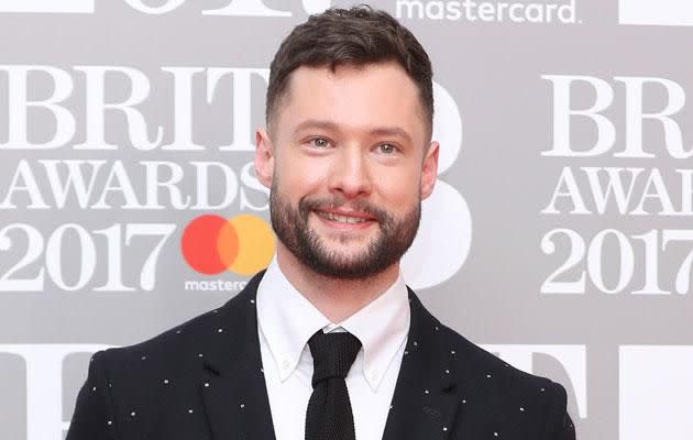 Calum Scott, here at the Brits 2017, was in for a shock during his chat with Be. We have the photos to prove it. Source: Getty