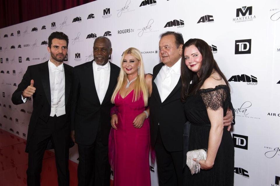 From left, Andrea Iervolino, Danny Glover, Lady Monika Bacardi and Paul Sorvino and Dee Dee Benkie arrive at the 2nd Annual AMBI Gala at The Ritz-Carlton Hotel on Wednesday, Sept. 7, 2016, in Toronto. (Photo by Arthur Mola/Invision/AP)