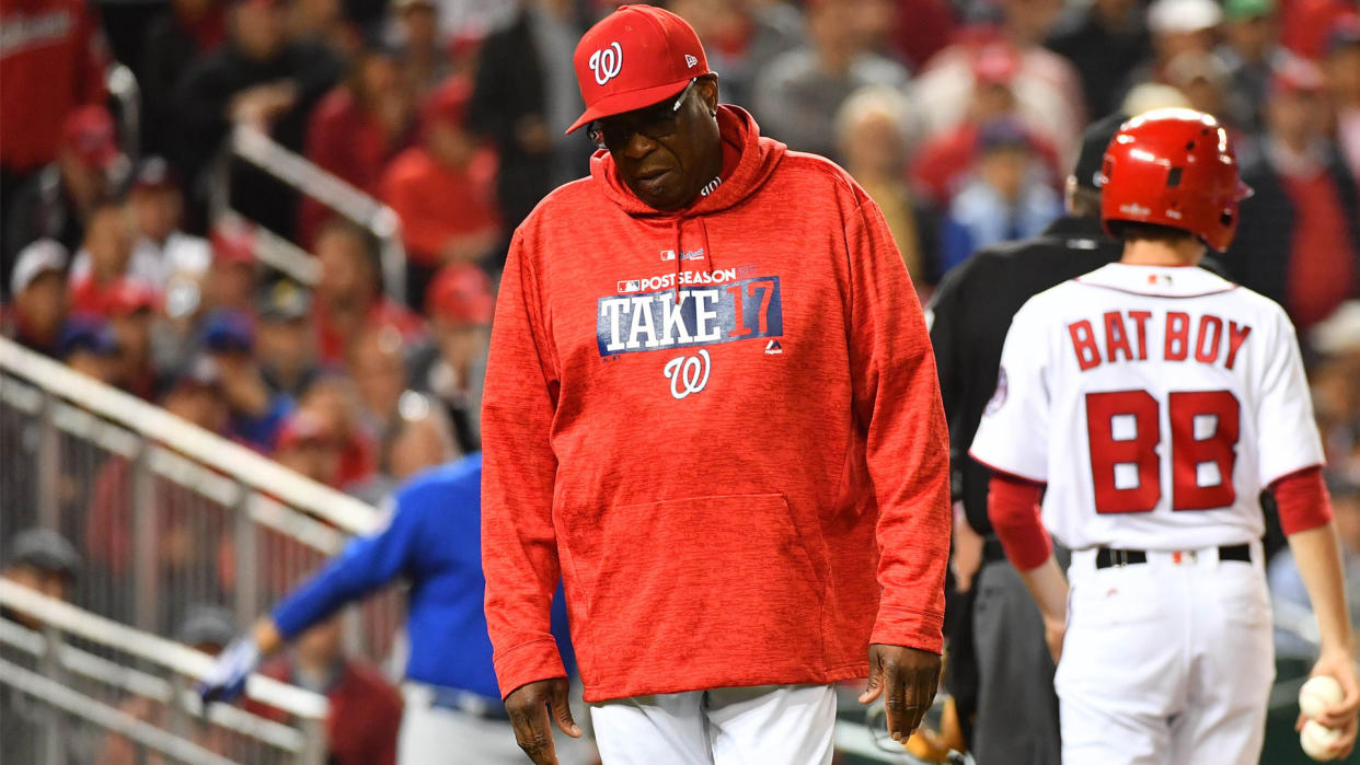 Dusty Baker won't return as Nats manager in 2018. (AP)