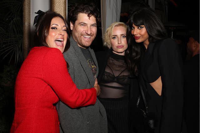 <p>Chelsea Lauren/Shutterstock</p> Angelique Cabral, Adam Pally, Zoe Lister Jones and Jameela Jamil