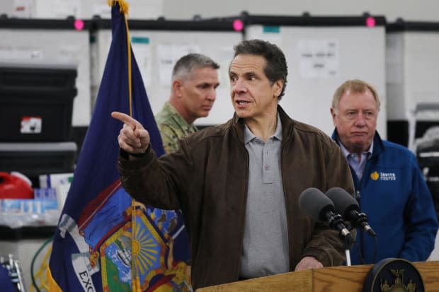 New York Governor Andrew Cuomo in a more casual look.