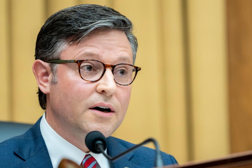 Rep. Mike Johnson (R-LA) makes opening statements as the House Judiciary Subcommittee on Constitution and Limited Government holds a hearing on gender affirming care for children.