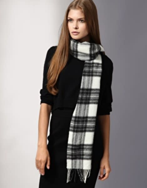 Black and White Scarf