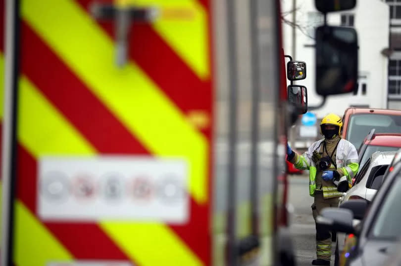 USEFUL FILE PICTURE Fire crews attend reports of a flat fire on Maelgwy Road, Llandudno. Photo by Ian Cooper