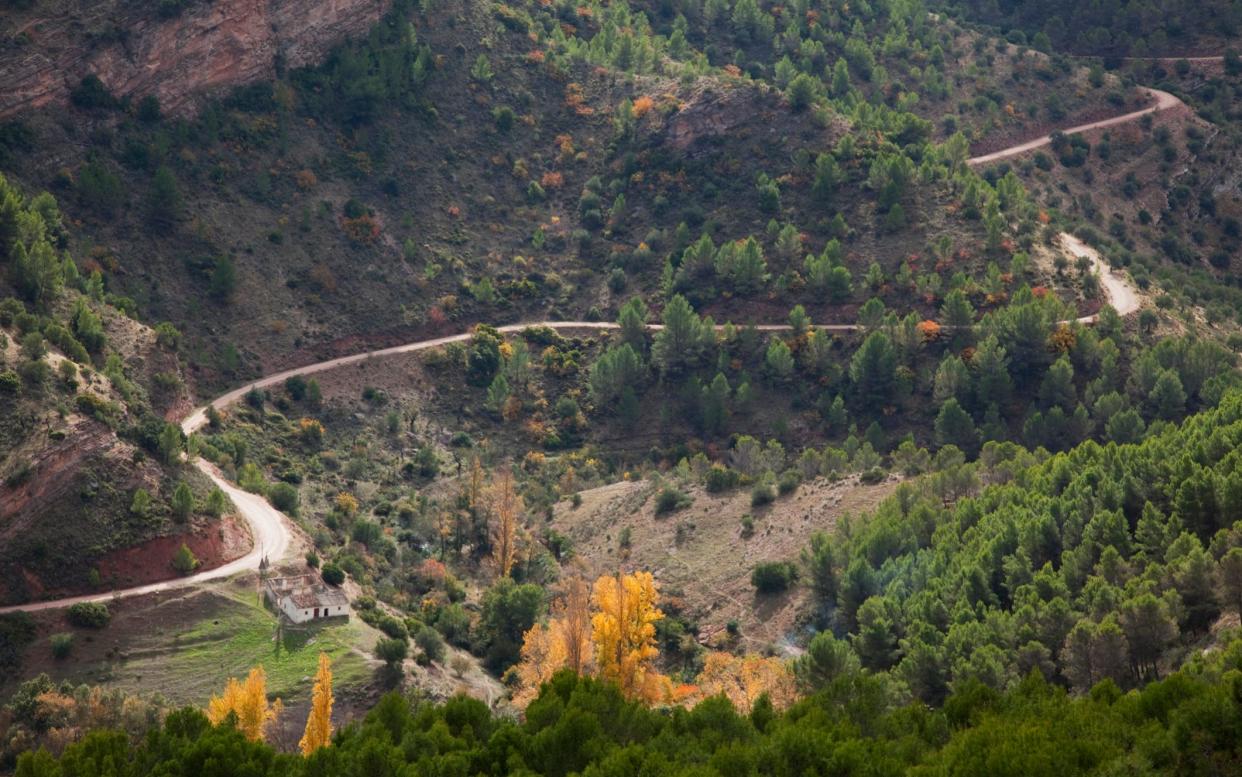 A road winds through Sierra de las Nieves - Getty