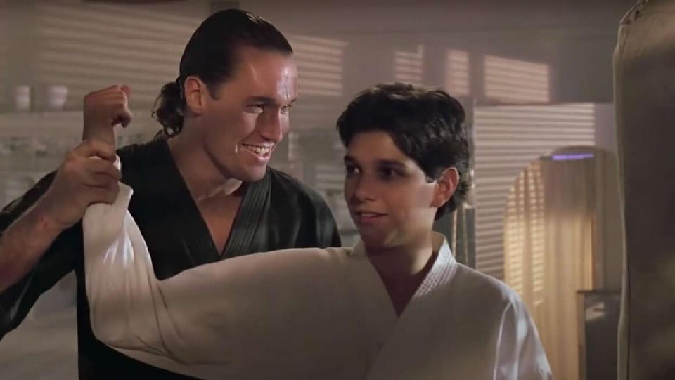 Terry and Daniel in The Karate Kid Part III.