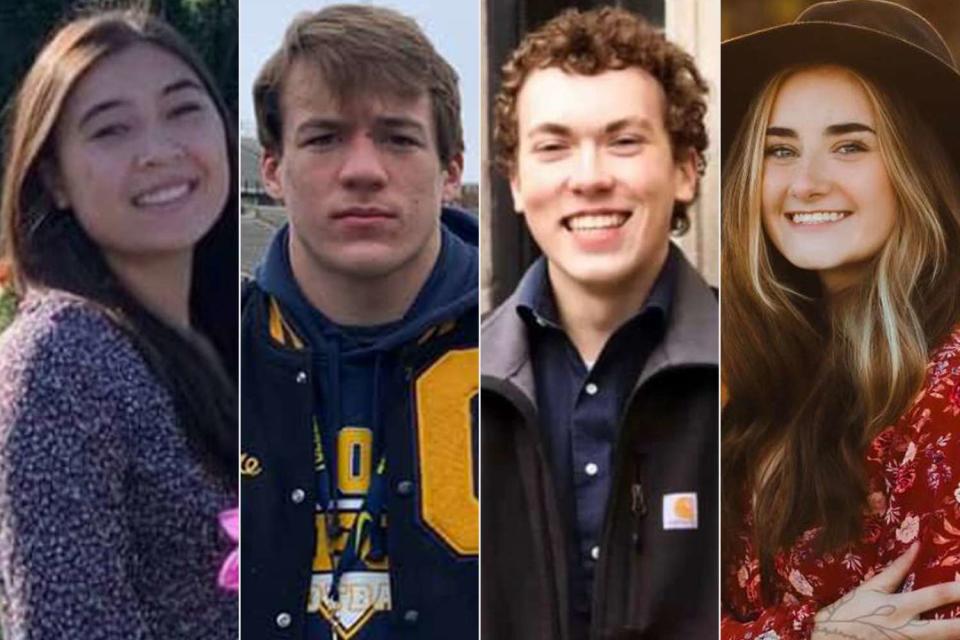 <p>Hana St. Juliana/Instagram; Tate Myre/Twitter; Kevin Shilling/GoFundMe; Jennifer Graves Mosqueda/GoFundMe</p> From left: Hana St. Juliana, Tate Myre, Justin Shilling, Madisyn Baldwin