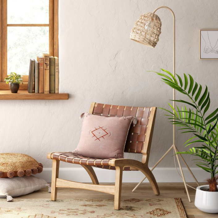 <h3><strong><h2>Target</h2></strong></h3><br><br><strong>Best For: Affordable Furniture & Decor<br></strong>Target has really stepped up its home-decor game in recent years, meaning you can grab pieces that look way more luxe than they actually cost. Shopping online has its perks, since many of Target's wares are web exclusives. Still, it can be overwhelming, and it can be hard to find the perfect piece just through search. We recommend checking out some of our favorite collections, like <a href="https://goto.target.com/Gzd9m" rel="nofollow noopener" target="_blank" data-ylk="slk:Opalhouse" class="link ">Opalhouse</a> or <a href="https://goto.target.com/jWeRYn" rel="nofollow noopener" target="_blank" data-ylk="slk:Threshold" class="link ">Threshold</a>, as well as keeping an eye out for some of Target's amazing collaborations, like the seasonal releases from Joanna Gaines.<br><br><strong><em><a href="https://goto.target.com/oeaELb" rel="nofollow noopener" target="_blank" data-ylk="slk:Shop Target" class="link ">Shop Target</a></em></strong><br><br><strong>Opalhouse</strong> Seagrass Karina Tripod Floor Lamp, $, available at <a href="https://go.skimresources.com/?id=30283X879131&url=https%3A%2F%2Fgoto.target.com%2Frn16DQ" rel="nofollow noopener" target="_blank" data-ylk="slk:Target" class="link ">Target</a>