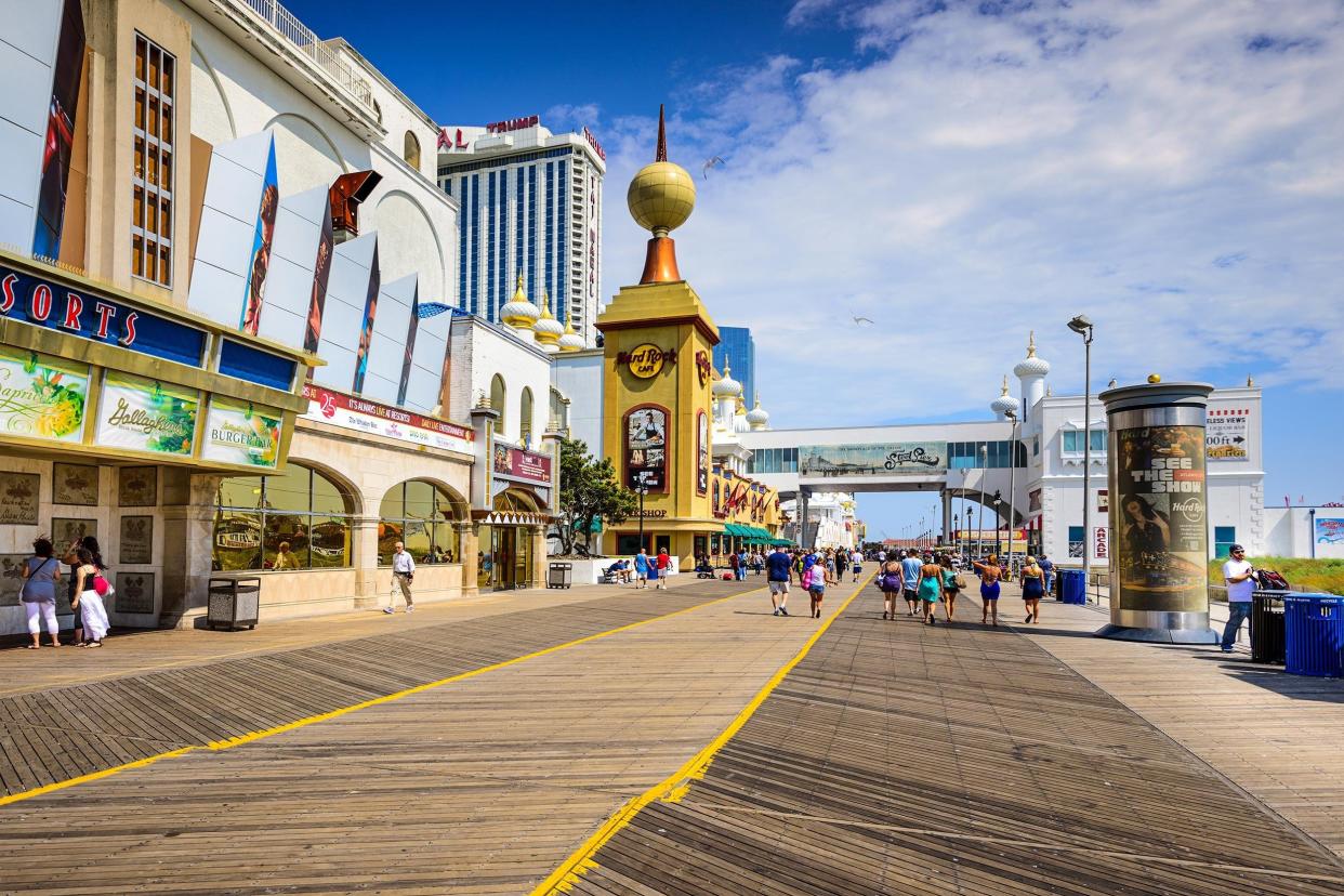 The Atlantic City Boardwalk, New Jersey