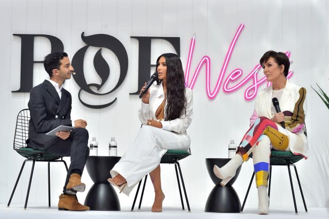 The social media star and entrepreneur spoke on her business, the newest season of 'KUWTK' and how her hubby changed her style game forever at the 'Business of Fashion's' West Coast summit.