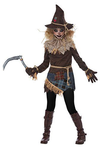 Girls' Creepy Scarecrow Costume