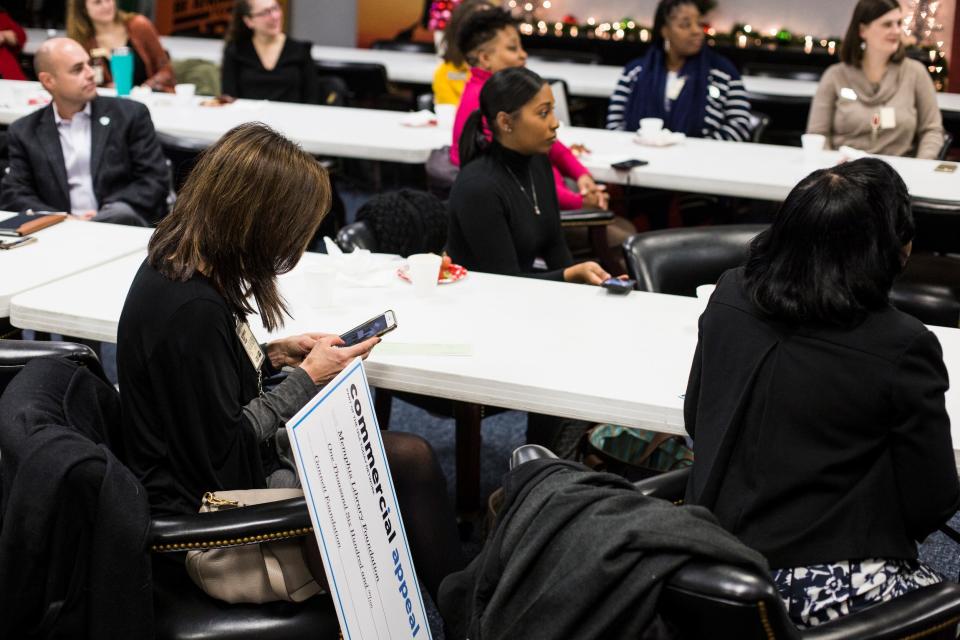 December 20 2018 - Gannett Foundation grant recipients gathered Thursday morning at The Commercial Appeal for a presentation. 