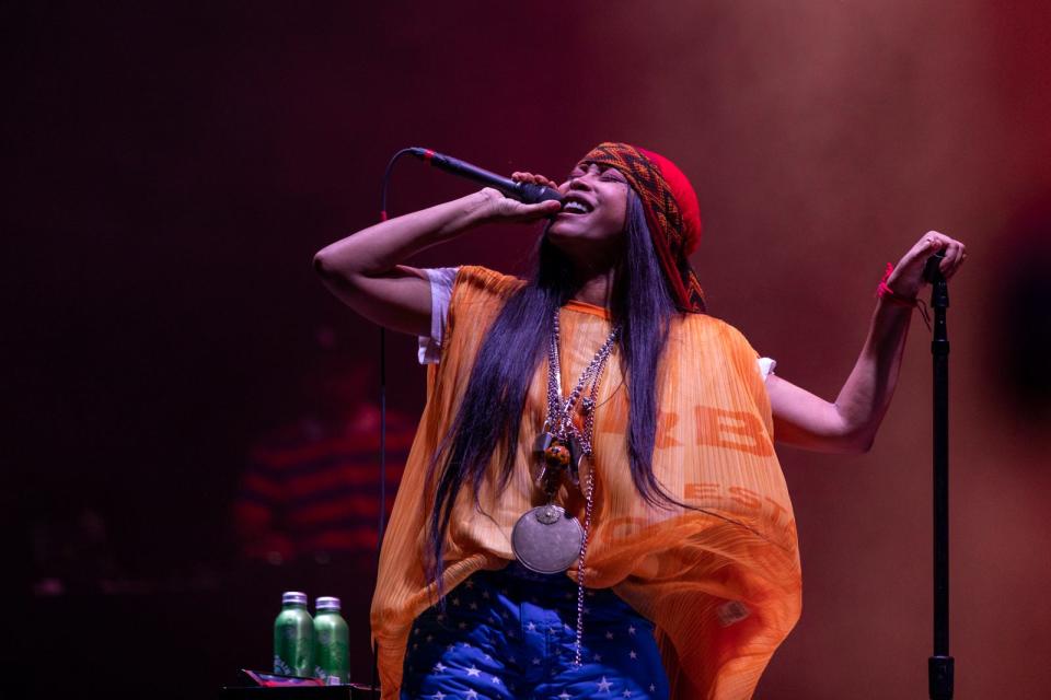Erykah Badu performs at the Austin City Limits Music Festival on Sunday, Oct. 3, 2021.