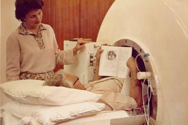 Wood testing an MRI scanner