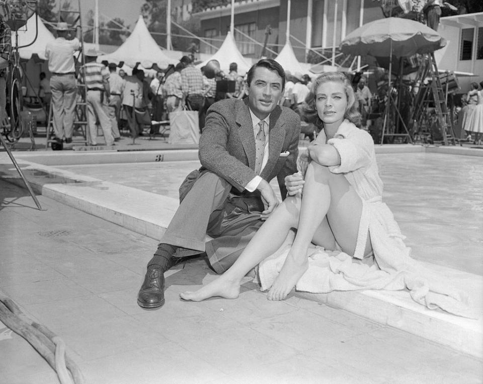 1956: Gregory Peck and Lauren Bacall