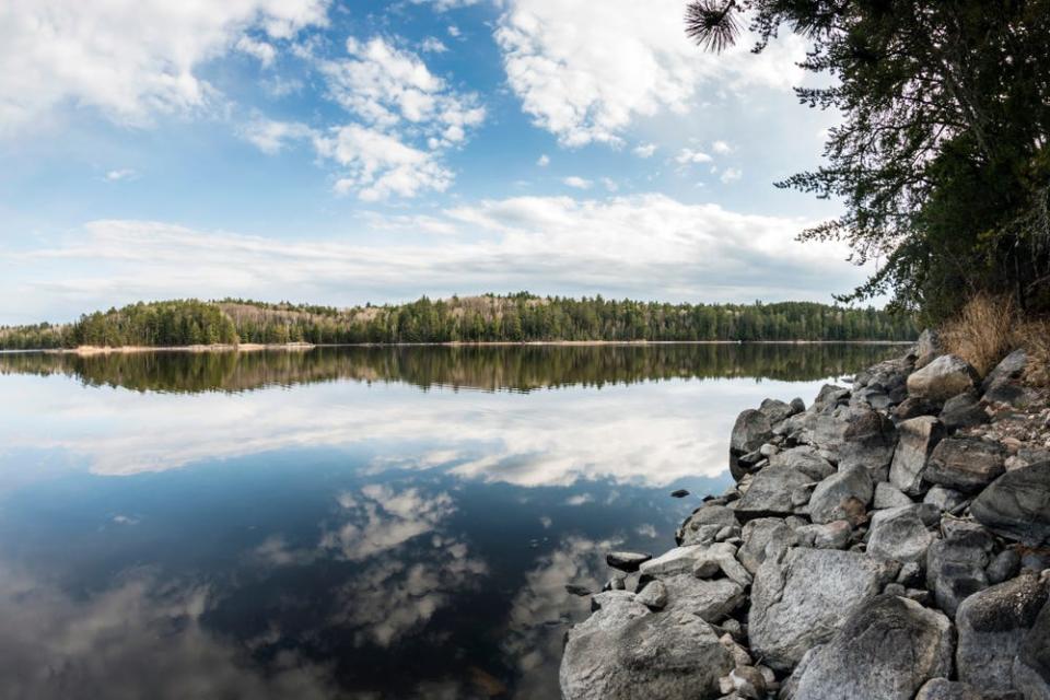 A landscape shot of Voyageurs National Park in northern Minnesota.