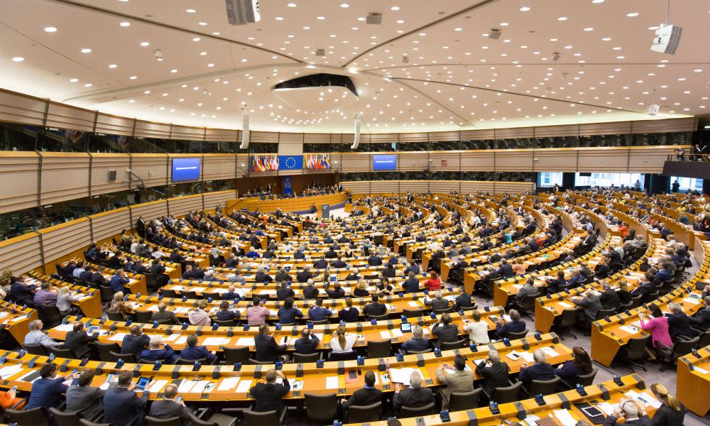 The European parliament in Brussels. Six MEPs have proposed the creation of an EU directive aimed at the alleged targeting of journalists with ‘abusive’ lawsuits.