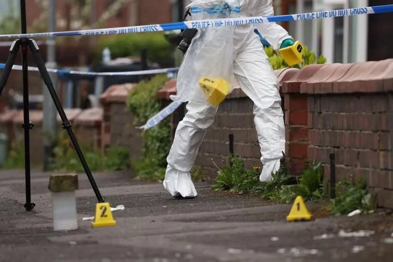 Forensics on Prince Edward Avenue in Oldham