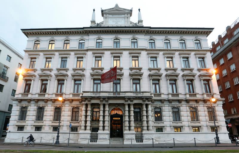 Headquarters of the Italian insurance company Generali are seen in Trieste