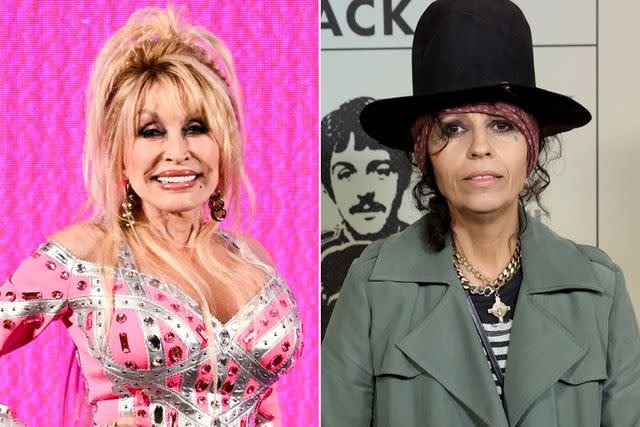 <p>Gareth Cattermole/Getty; Rich Fury/Getty</p> Dolly Parton and Linda Perry
