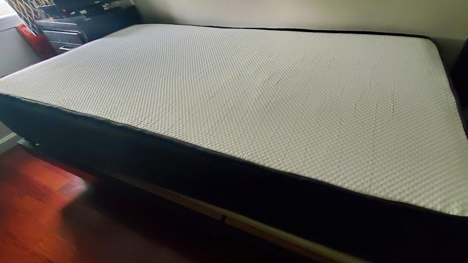 Nectar Mattress review: a twin Nectar Mattress on a platform bed frame