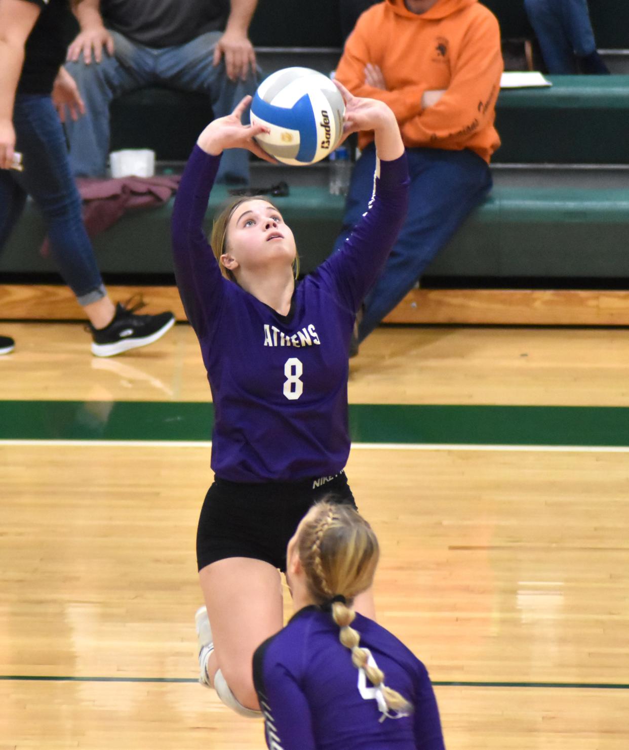 Athens senior setter Alaina Brubaker was named to the MIVCA D4 All State First Team this season