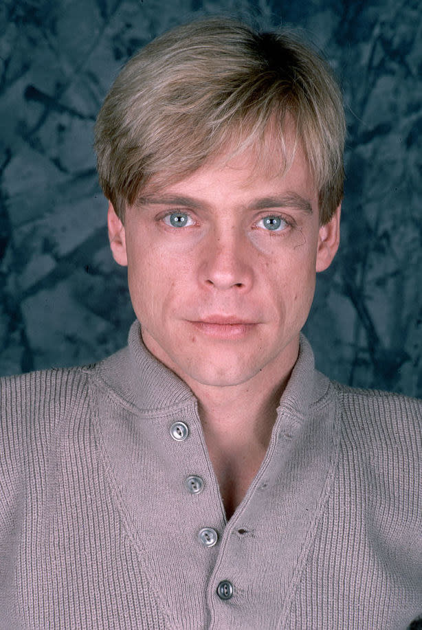 Hamill posing for a portrait in the early '80s