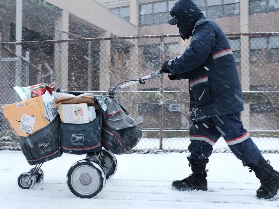 USPS postal snow