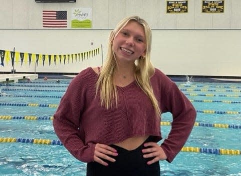 Flat Rock's Lauren McNamara has been named the Monroe County Region Girls Swimmer of the Year for the fourth year in a row.