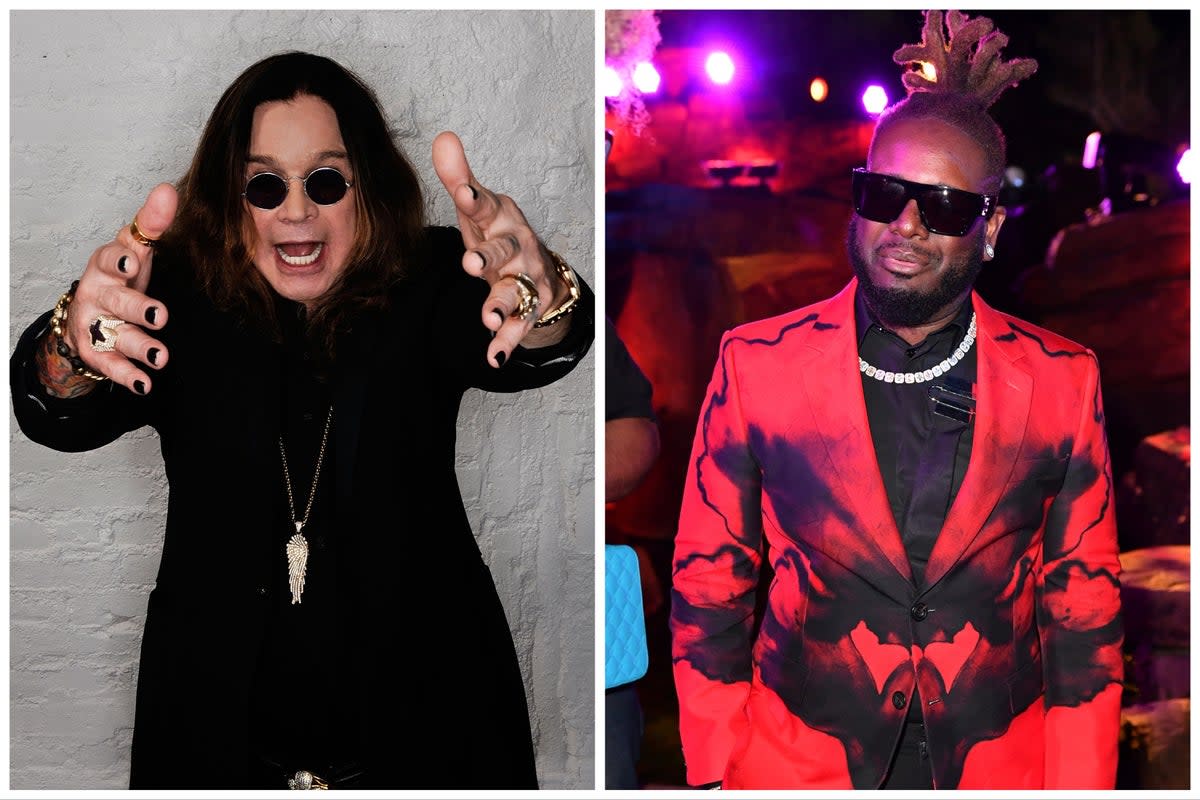 Ozzy Osbourne (left) and T-Pain (Getty)