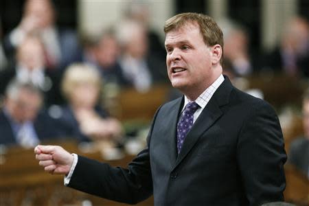 Canada's Foreign Minister John Baird speaks during Question Period in the House of Commons on Parliament Hill in Ottawa in this file photo from June 3, 2013. REUTERS/Chris Wattie/Files