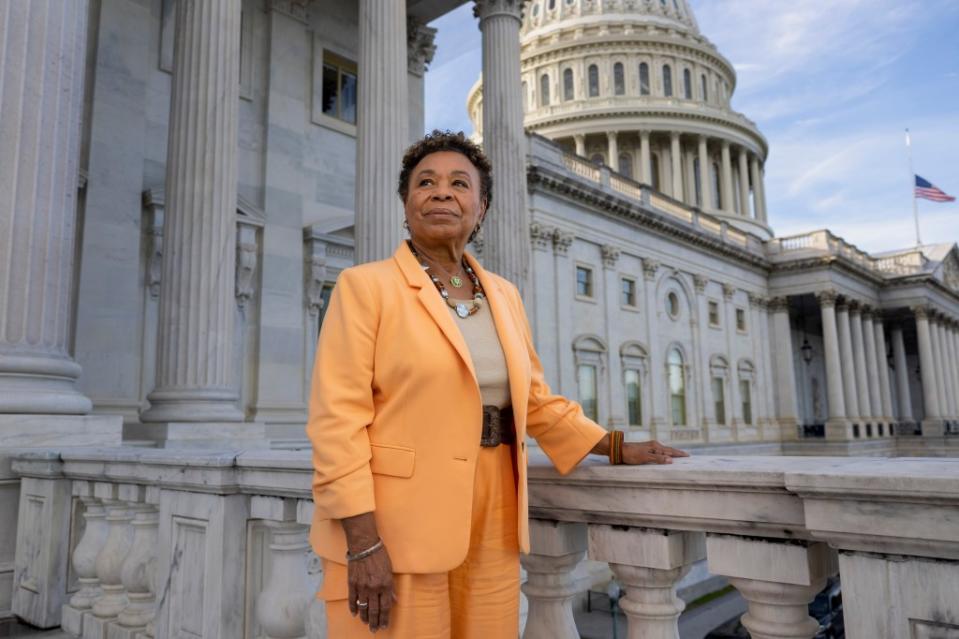 WASHINGTON, D.C. – OCTOBER 26: Rep. Barbara Lee, D-Calif., poses for a portrait at the Capitol in Washington on October 26, 2023.(Amanda Andrade-Rhoades/For The Washington Post via Getty Images)