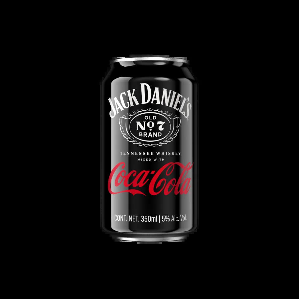 An image of the Jack & Coke canned cocktail from Coca-Cola and Jack Daniels.  (Source: Brown-Forman)