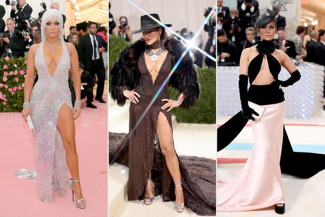 <p>getty (3)</p> Jennifer Lopez's Met Gala looks