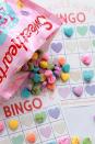 <p>There are two levels of difficulty for this printable game. Younger kids can match their candy to the color of their hearts and see if they can get a Bingo. For older kids, there's a harder Bingo card where they have to match the messages on the hearts. </p><p><em><a href="https://playgroundparkbench.com/conversation-hearts-valentine-bingo/" rel="nofollow noopener" target="_blank" data-ylk="slk:Get the tutorial at Playground Parkbench »;elm:context_link;itc:0" class="link ">Get the tutorial at Playground Parkbench »</a></em></p>