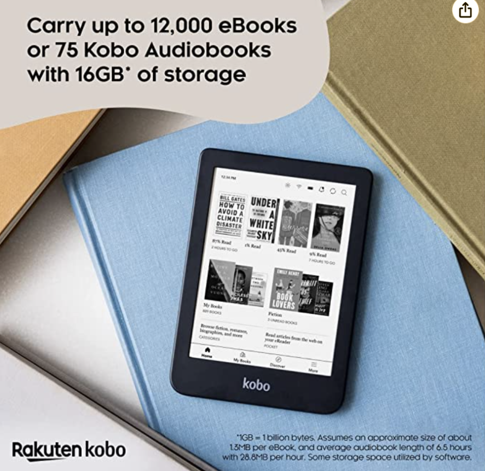 Kobo Clara 2E. PHOTO: Amazon