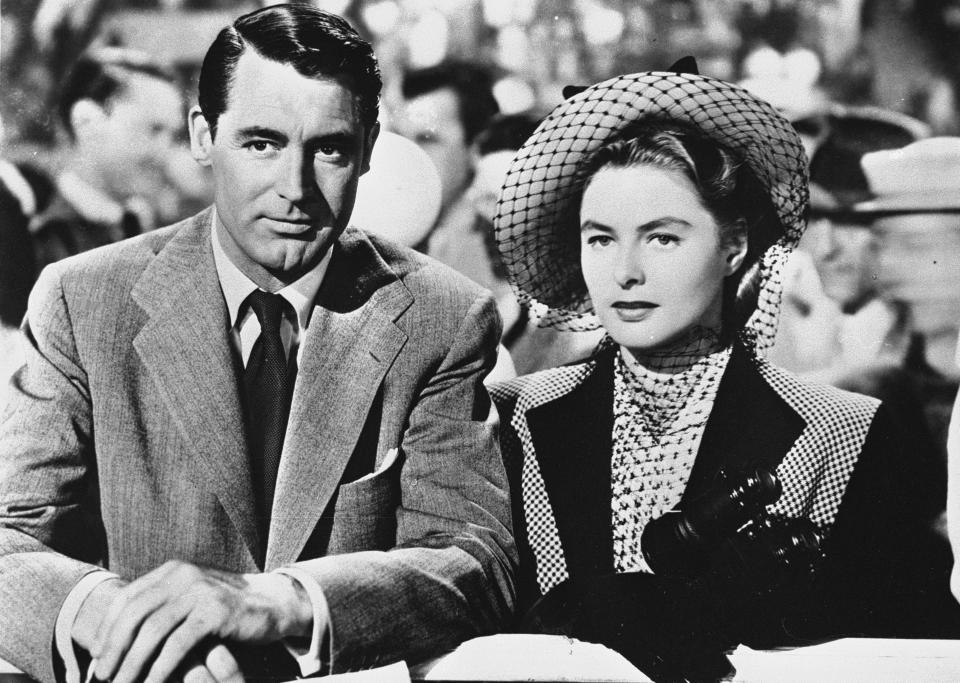 Cary Grant and Ingrid Bergman in Alfred Hitchcock's 1946 film Notorious