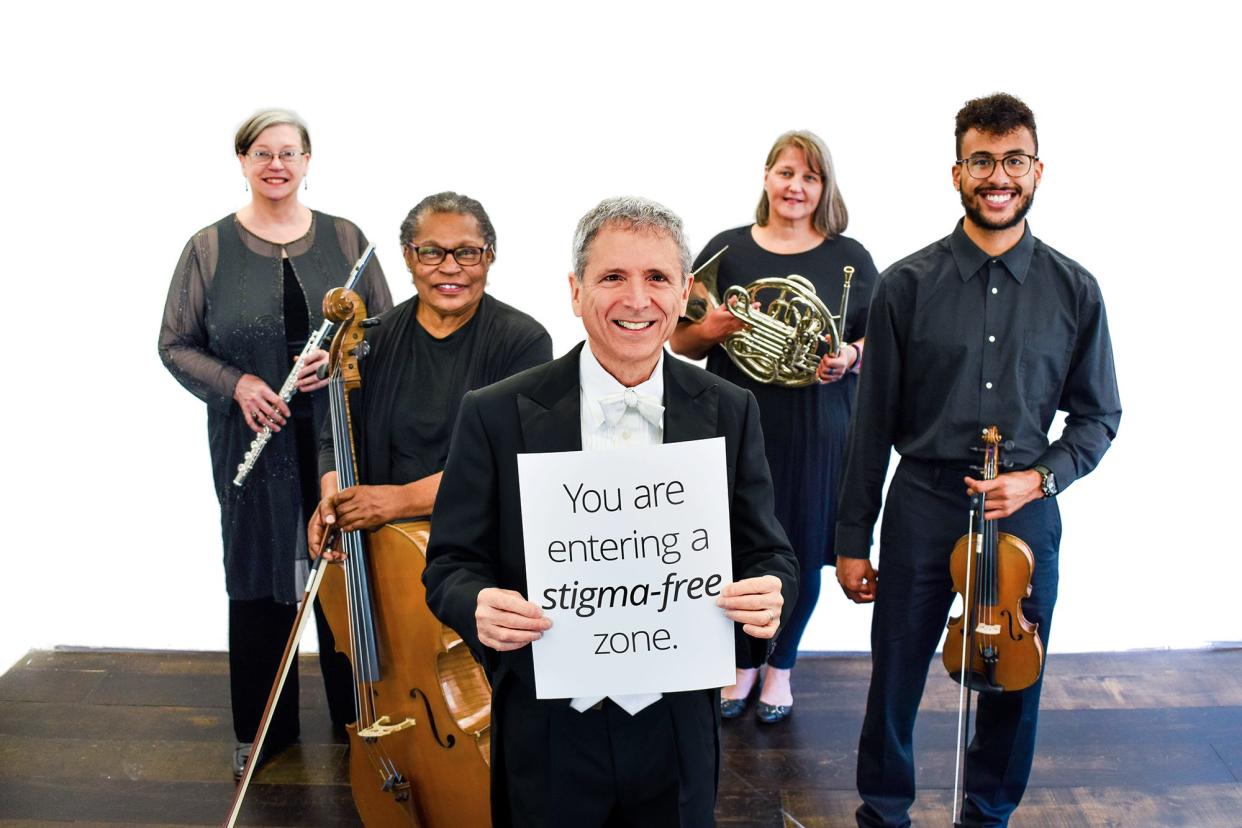 Me2/ Orchestra founder Ronald Braunstein will lead the orchestra in “Stigma-Free at Symphony Hall” at Symphony Hall in Boston. The group was founded for classical musicians with mental illness and their allies.