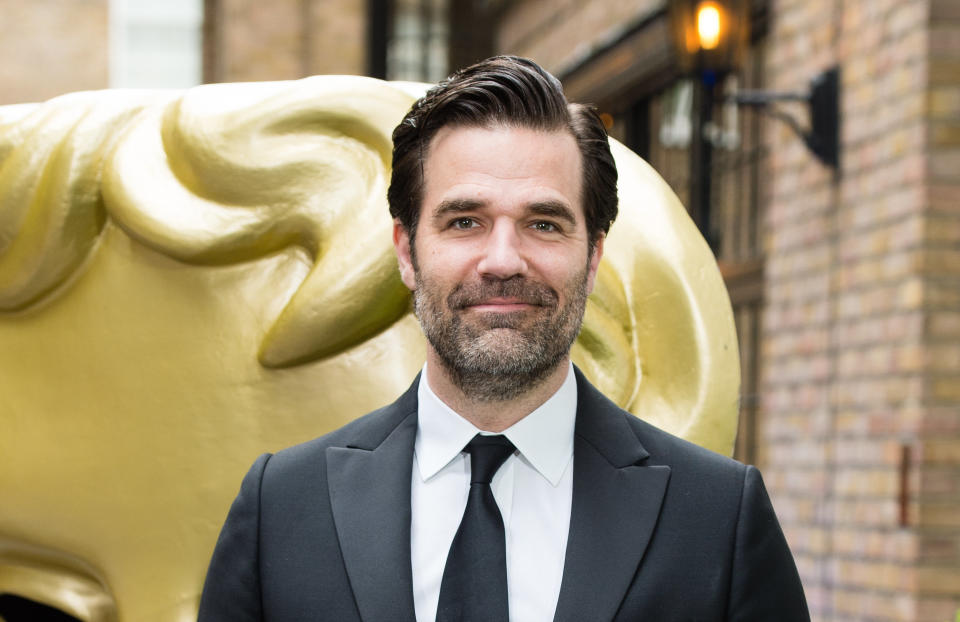 Comedian Rob Delaney got candid about grief on Christmas.