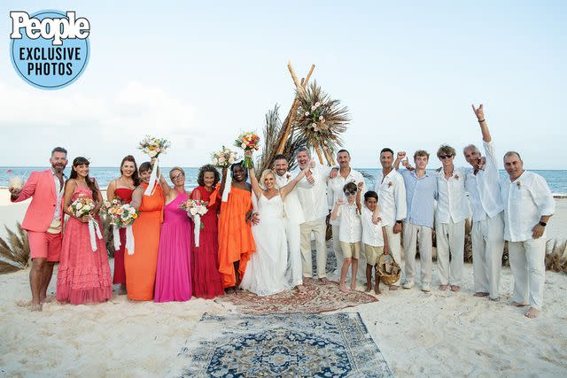 <p>Kathy Thomas Photography</p> Kortney Wilson and Ryan Vella at their wedding in Mexico on July 9, 2023