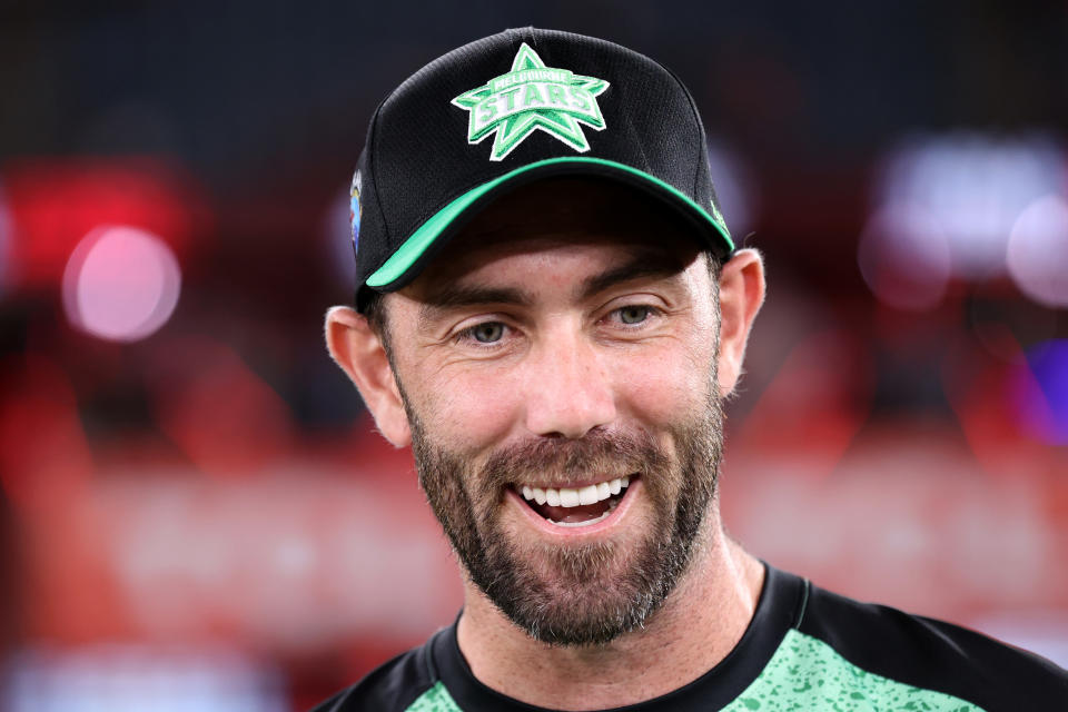 Glenn Maxwell smiles.