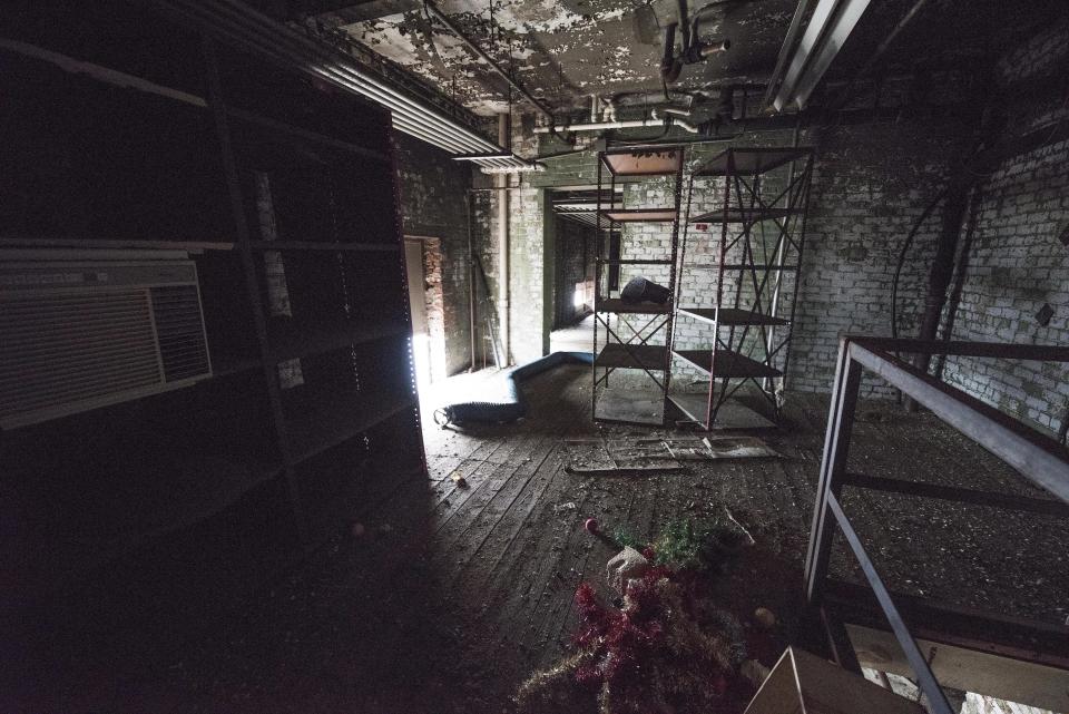 Various rooms sit unused in the Electric Works compound.