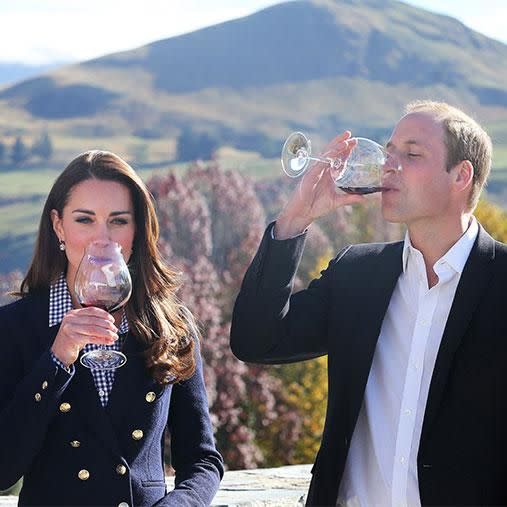 Make like royalty and sip the same wines as Kate and Wills at Amisfield. Photo: Getty